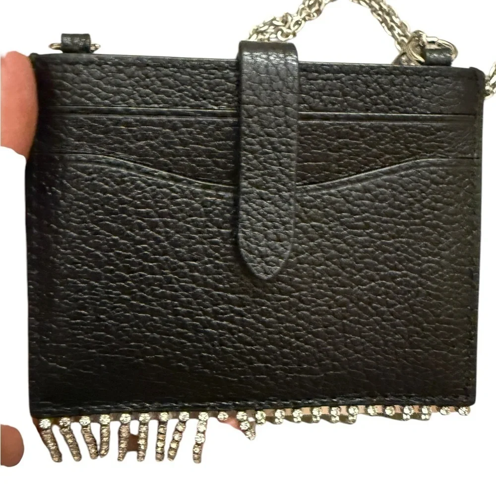 Minkoff Large Leather Card Case On Chain. The perfect way to glam up MSRP $98